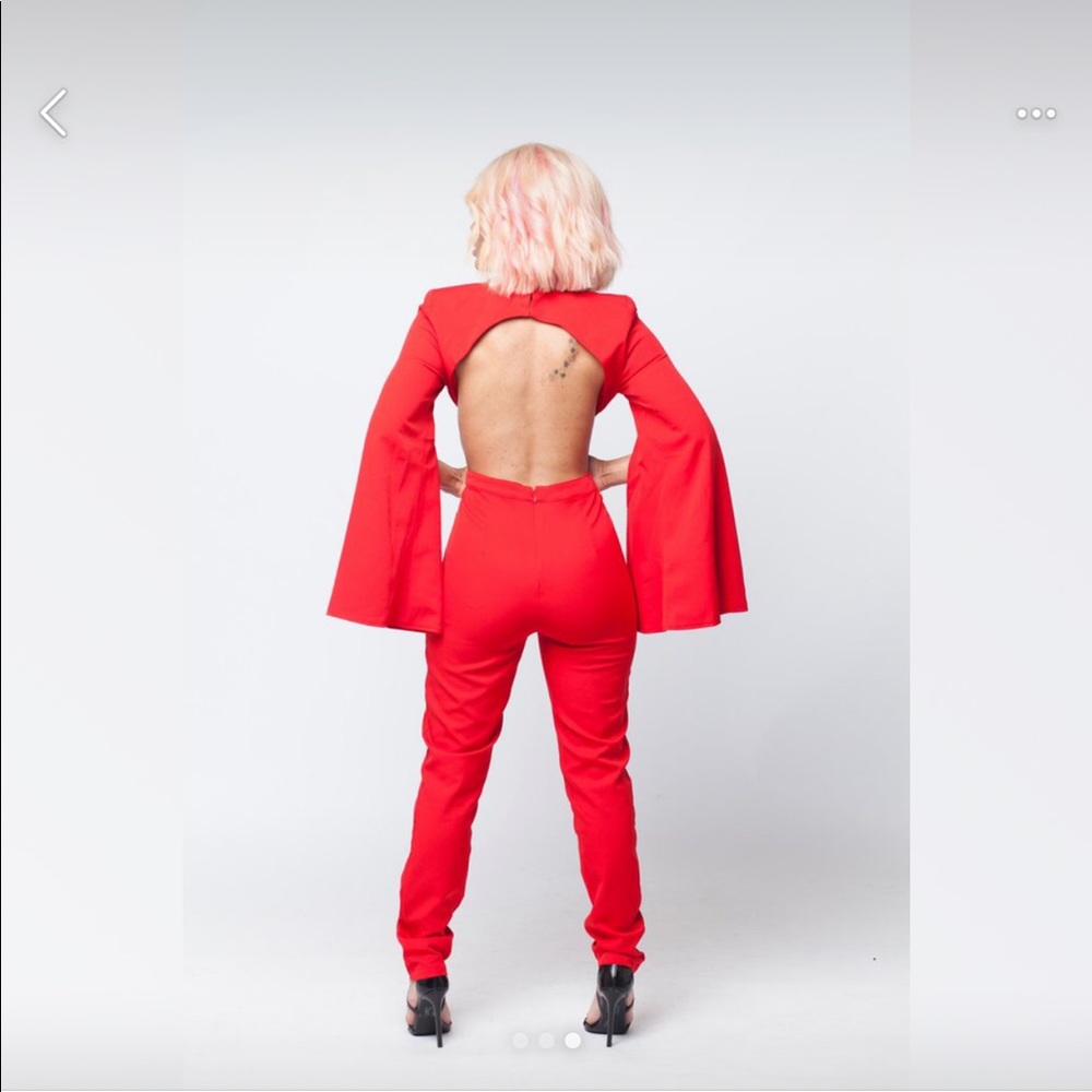 Red Jumpsuit - Picture 3 of 4